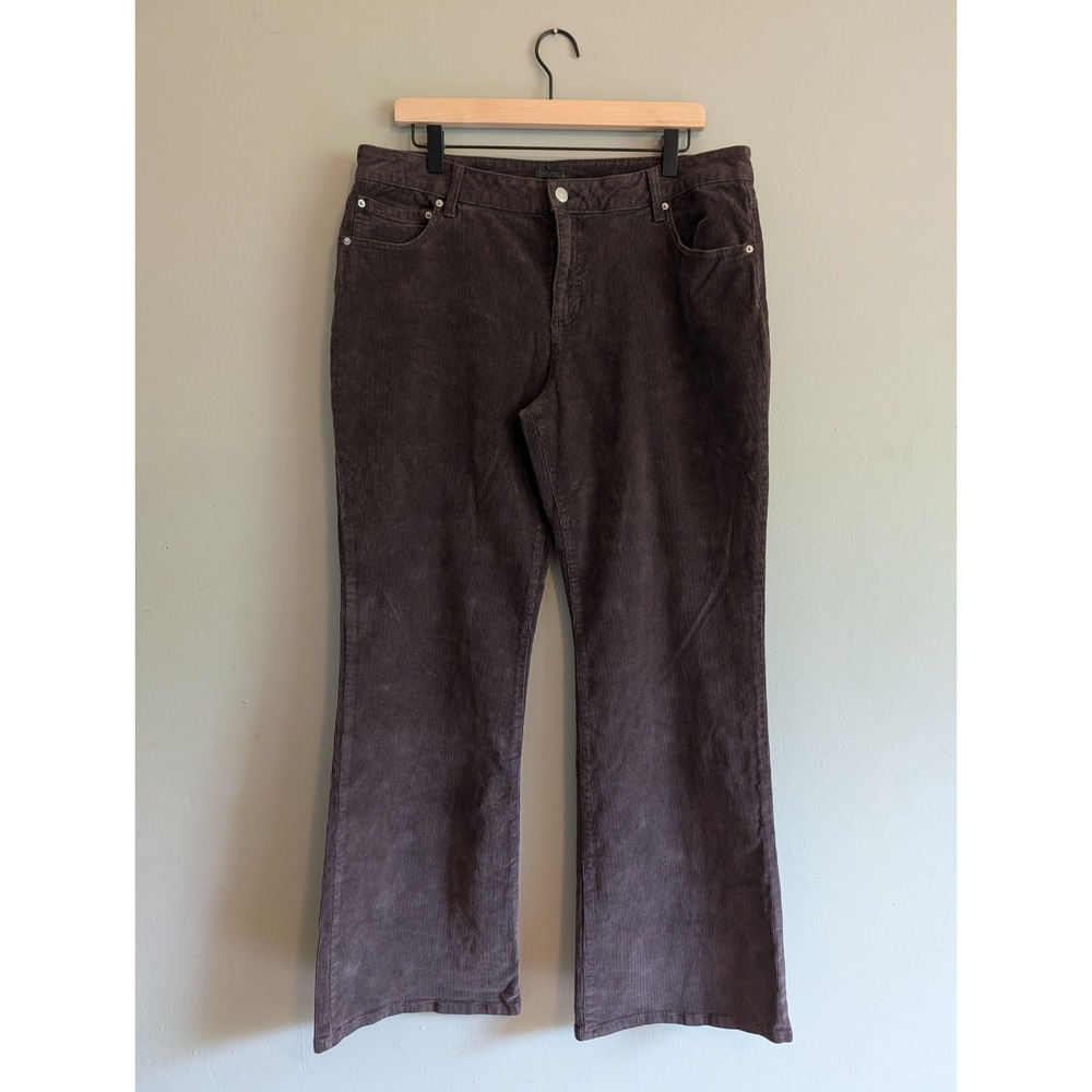 Wild Fable Chocolate Brown Corduroy Bootcut Pants Flare Size XL Y2K Cozy College